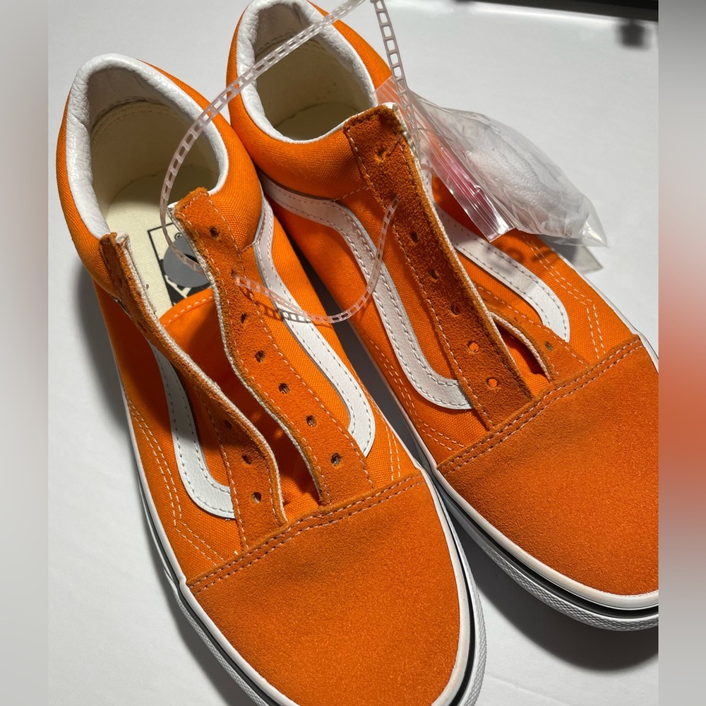 Vans orange Old Skool  Men 5.5 Women Us 7